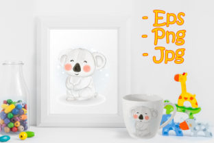 Adorable Cute Kawaii Baby Koala Illustrations for Modern Branding