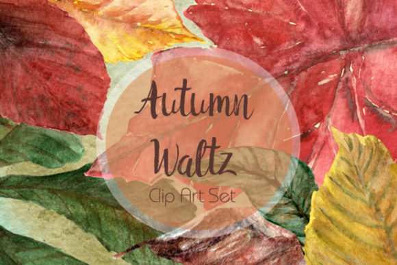 Autumn Waltz - Clip Art Set for Etsy & Print-on-Demand Sellers