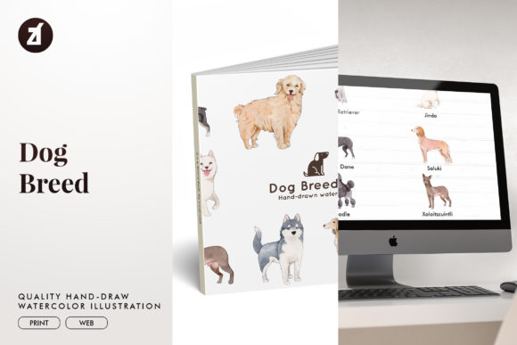 Charming Dog Breed Set3 Illustrations for Crafters & Etsy Sellers