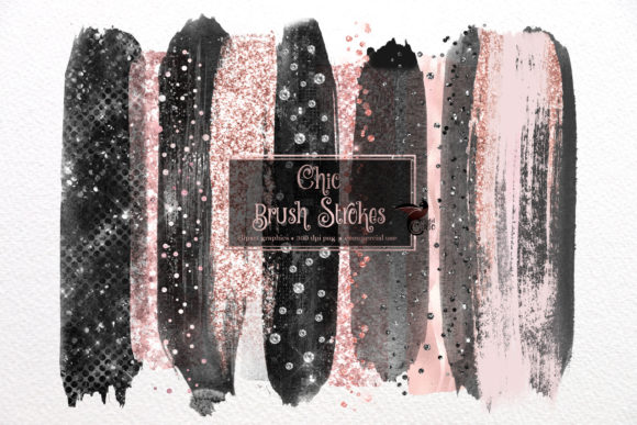 Chic Brush Strokes Clipart: Elevating Editorial and Web Design with Artistic Flair