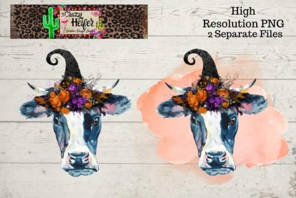 Cow Black White Halloween Witch PNG for Illustrations: A Seller’s Real-World Test