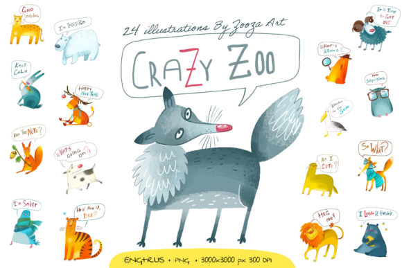 Crazy Zoo - Animals Illustrations That Bring Editorial Charm to Digital Content