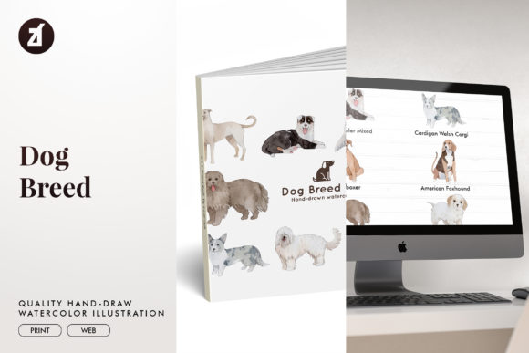 Dog Breed Set 18: Illustrations That Bring Personality to Branding and Merchandise
