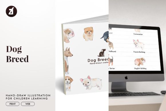 Dog Breed Set1: Playful Illustrations for Pet-Centric Branding