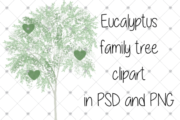 Eucalyptus Family Tree Clipart for Real Crafting Projects