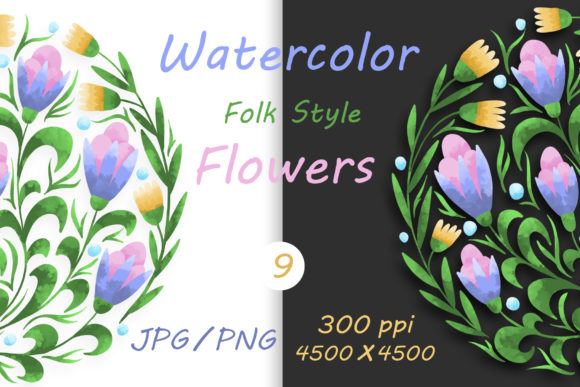 Flowers in Folk Style and Hand Drawn 09: A Fresh Illustration for Brand Storytelling