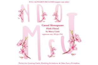Monograms Pink Floral Illustrations: A Crafter’s Review for Real Crafting Projects
