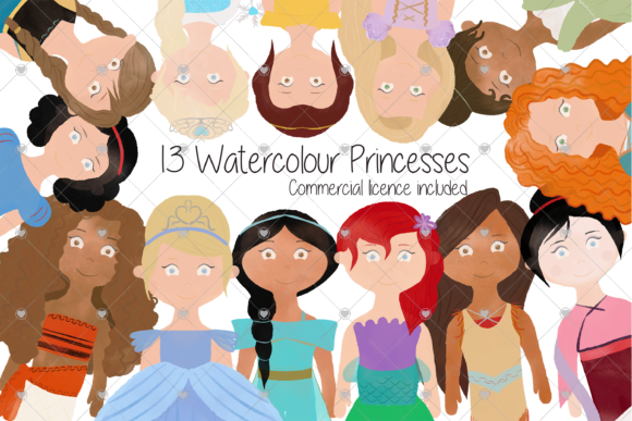 Princess Clipart & Fairytale Illustrations for Blog Design and Content Publishing