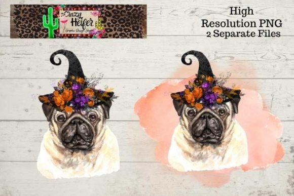 Pug Halloween Witch PNG for Illustrations: A Seller's Review