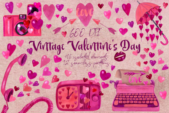 Vintage Valentine's Day Illustrations: A Designer’s Review for Real Client Projects